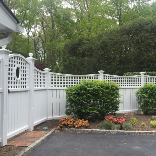 white fence