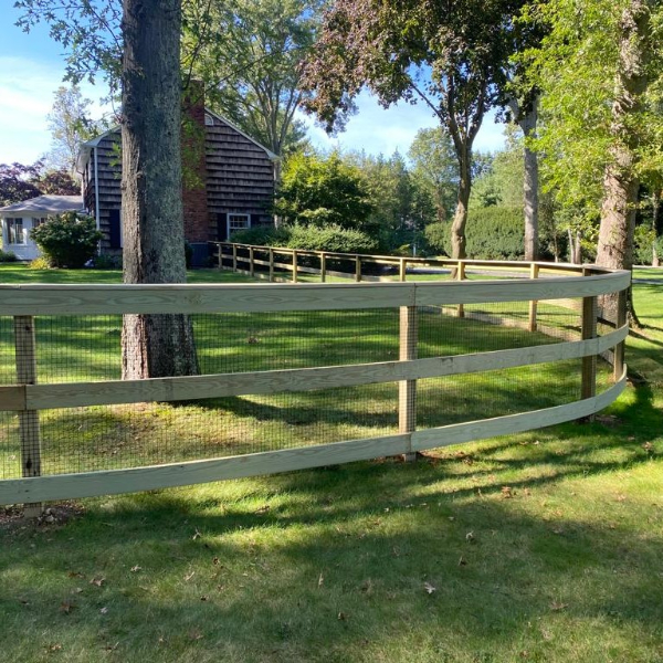 post and rail fence