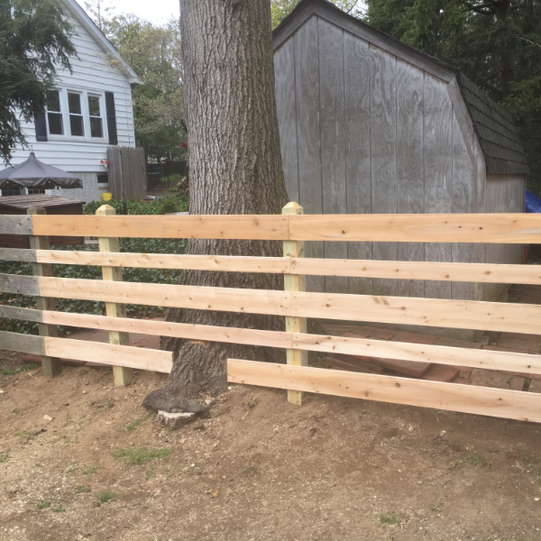 wood fence